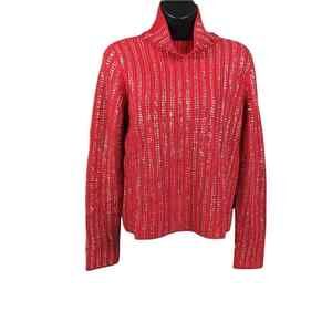 INC International Concepts Women’s XS Red Embellished Sweater NWT